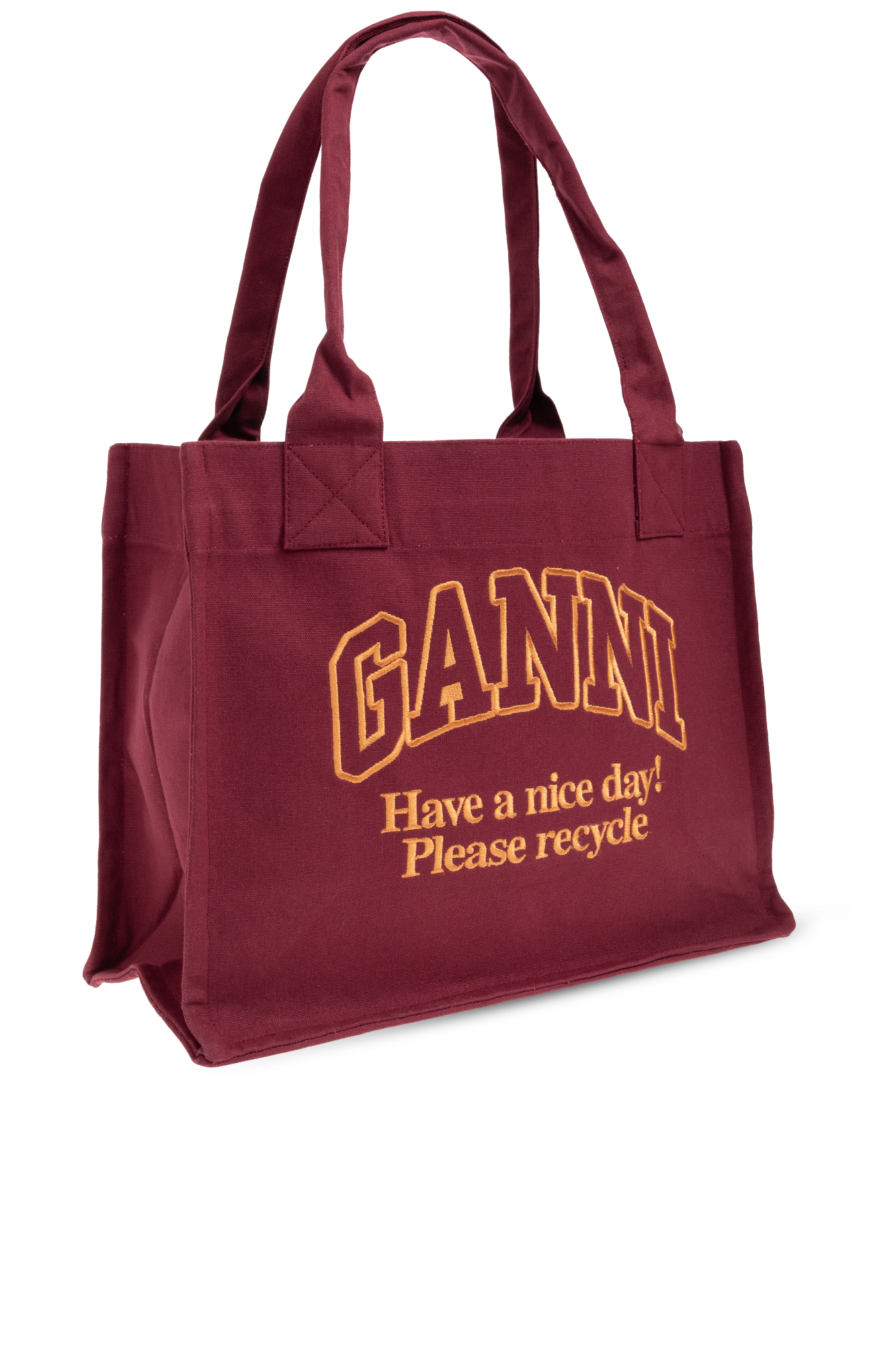 London Mini Bag | Burgundy Shopper bag Ganni